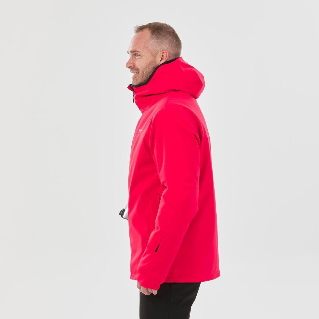 WEDZE - Men Ski Jacket - 100, Red