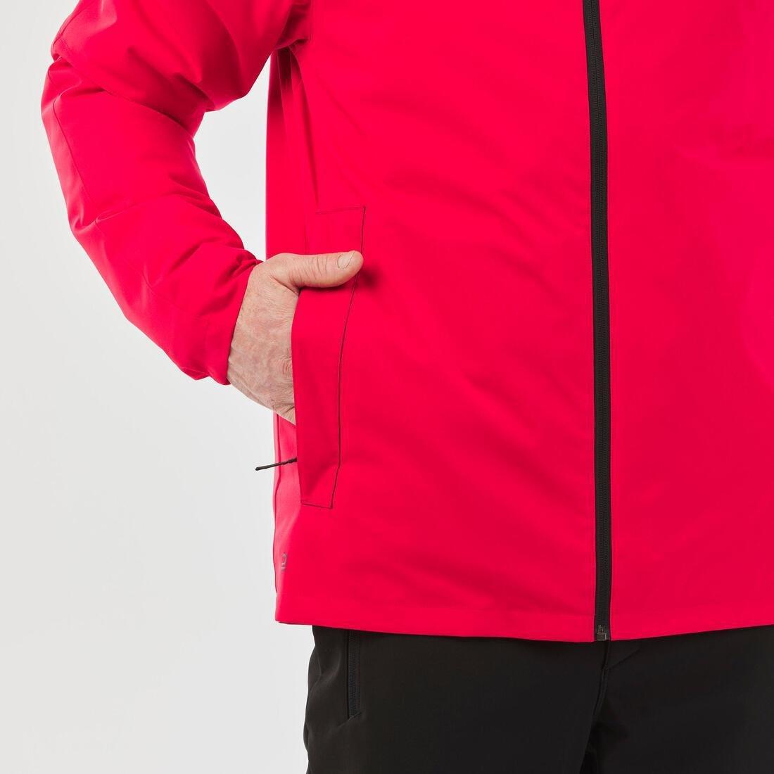 WEDZE - Men Ski Jacket - 100, Red