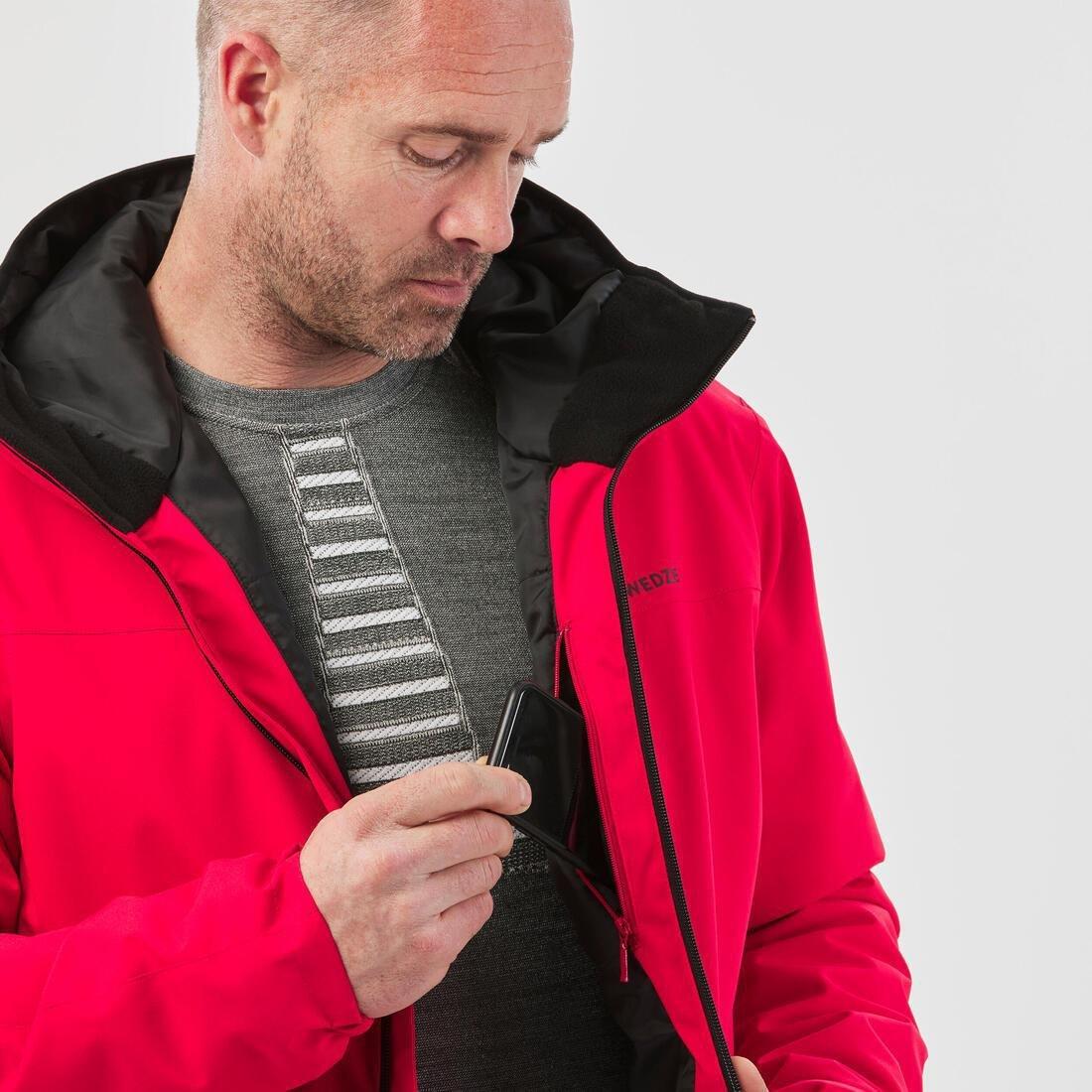 Men Ski Jacket - 100, Red, , large image number 7