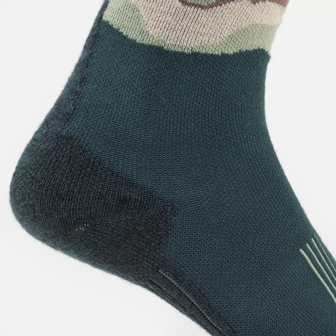 MELEZE GREEN ADULT SKI AND SNOWBOARD SOCKS - 100 - MOUNTAIN, , large image number 3