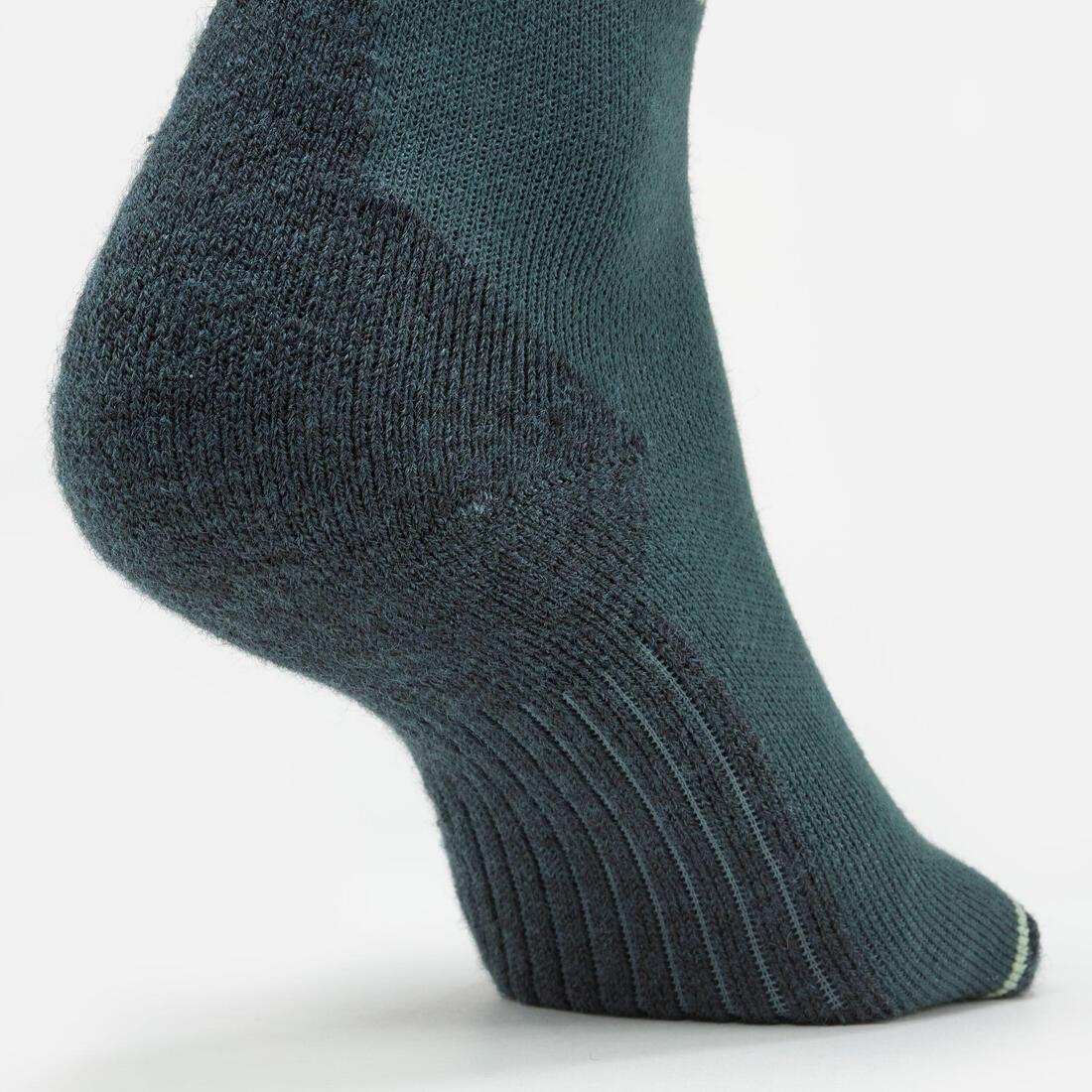 MELEZE GREEN ADULT SKI AND SNOWBOARD SOCKS - 100 - MOUNTAIN, , large image number 4