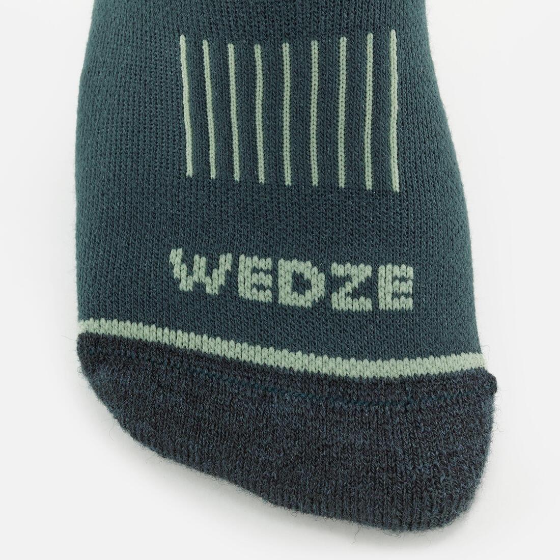 MELEZE GREEN ADULT SKI AND SNOWBOARD SOCKS - 100 - MOUNTAIN, , large image number 5