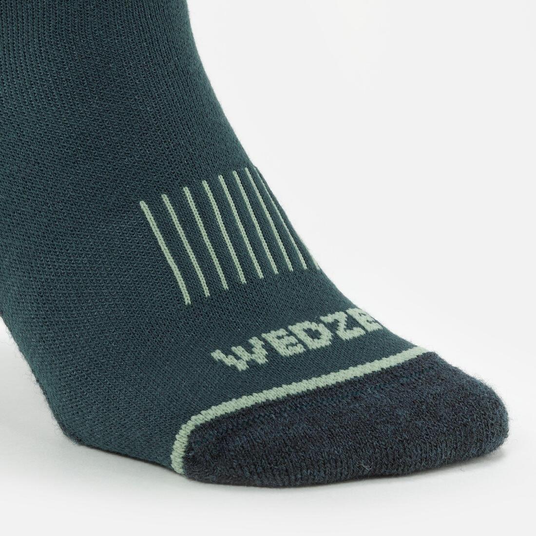 MELEZE GREEN ADULT SKI AND SNOWBOARD SOCKS - 100 - MOUNTAIN, , large image number 6