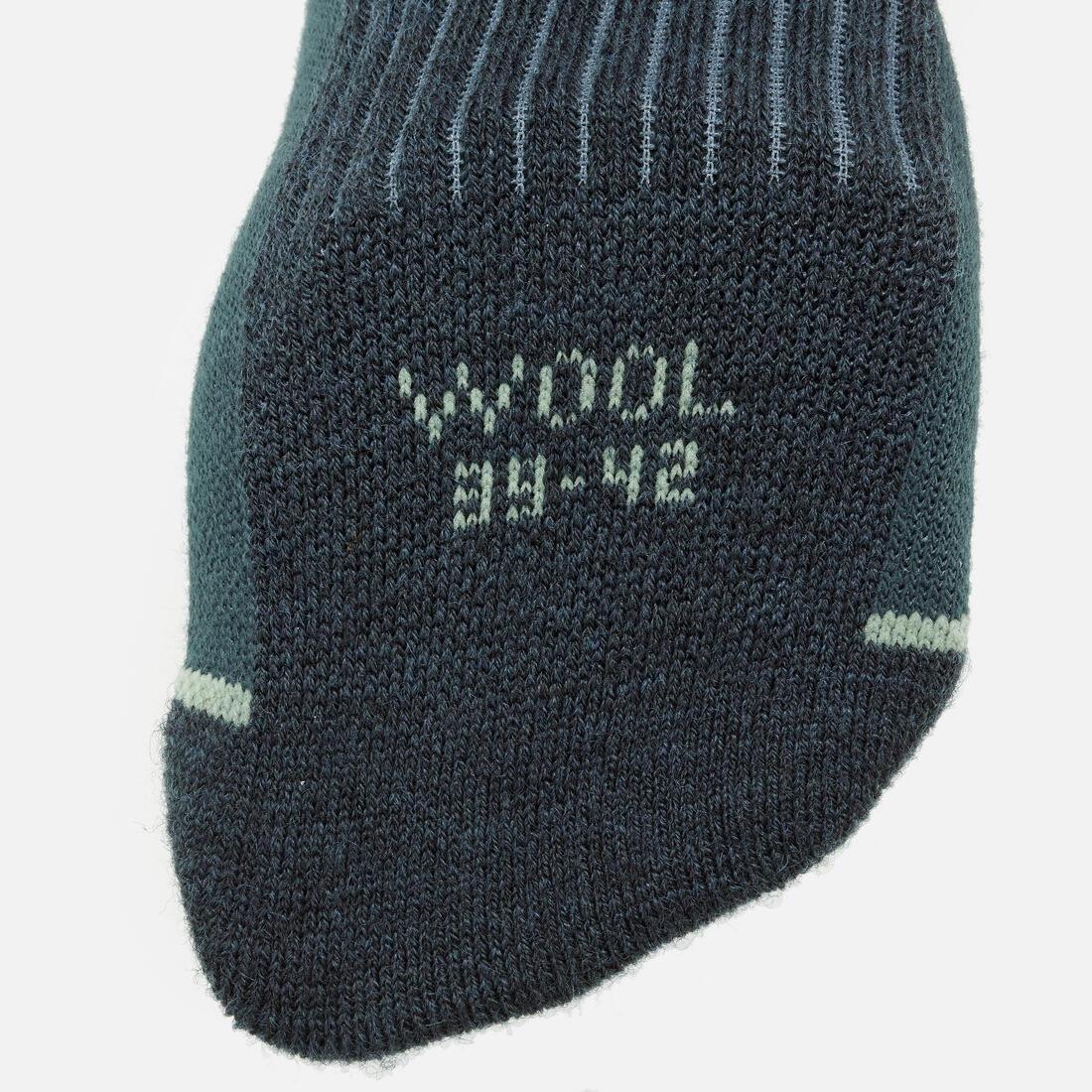 MELEZE GREEN ADULT SKI AND SNOWBOARD SOCKS - 100 - MOUNTAIN, , large image number 7