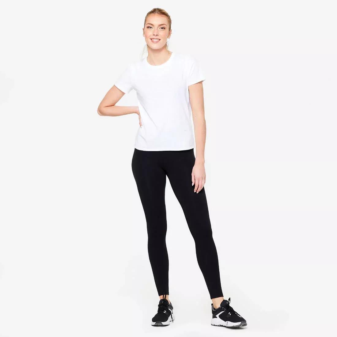 Women Fitness T-Shirt - 100, White, , large image number 1