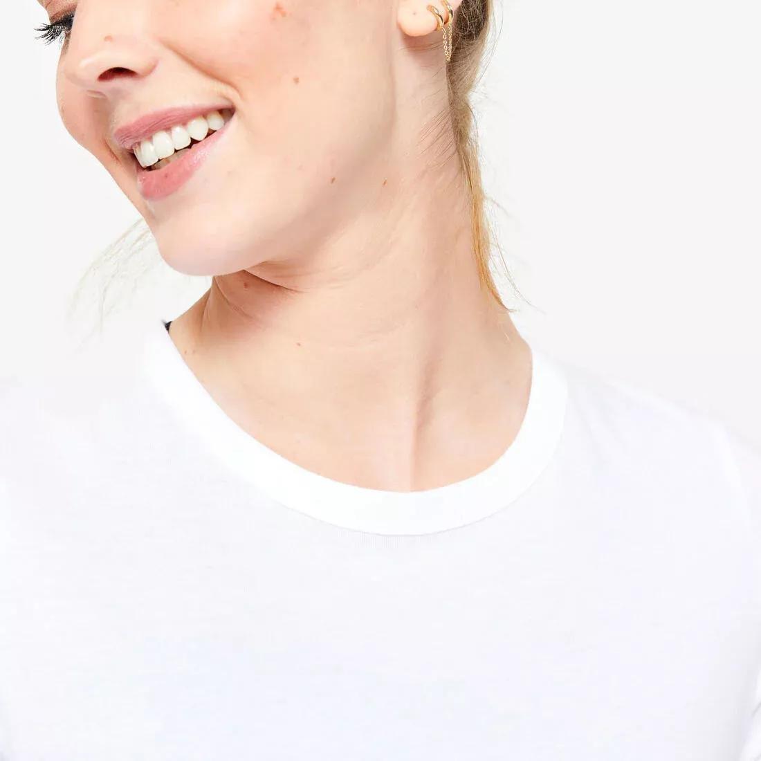 Women Fitness T-Shirt - 100, White, , large image number 2