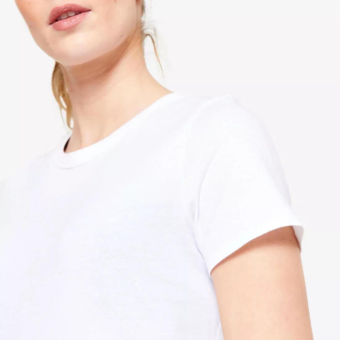 Women Fitness T-Shirt - 100, White, , large image number 4