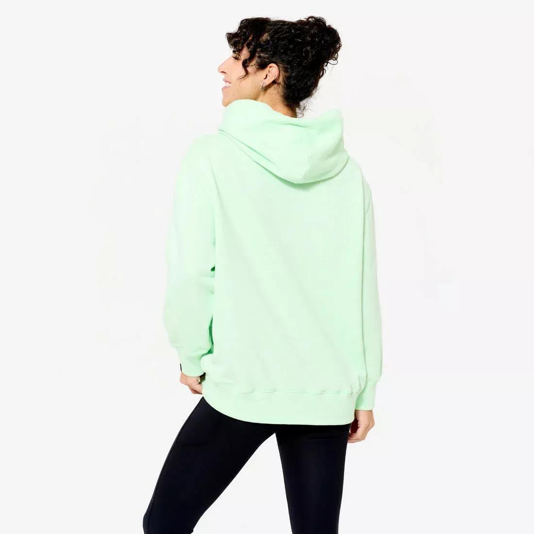 Women Oversized Fitness Hoodie - 520 Light, Green, No Color, large image number 4