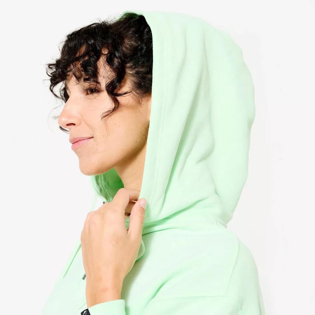 Women Oversized Fitness Hoodie - 520 Light, Green, No Color, large image number 5
