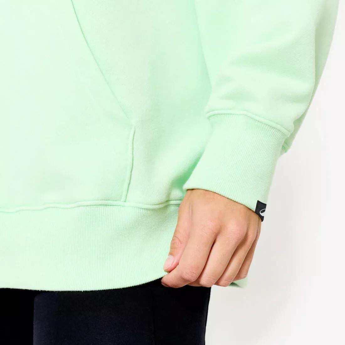 Women Oversized Fitness Hoodie - 520 Light, Green, No Color, large image number 7