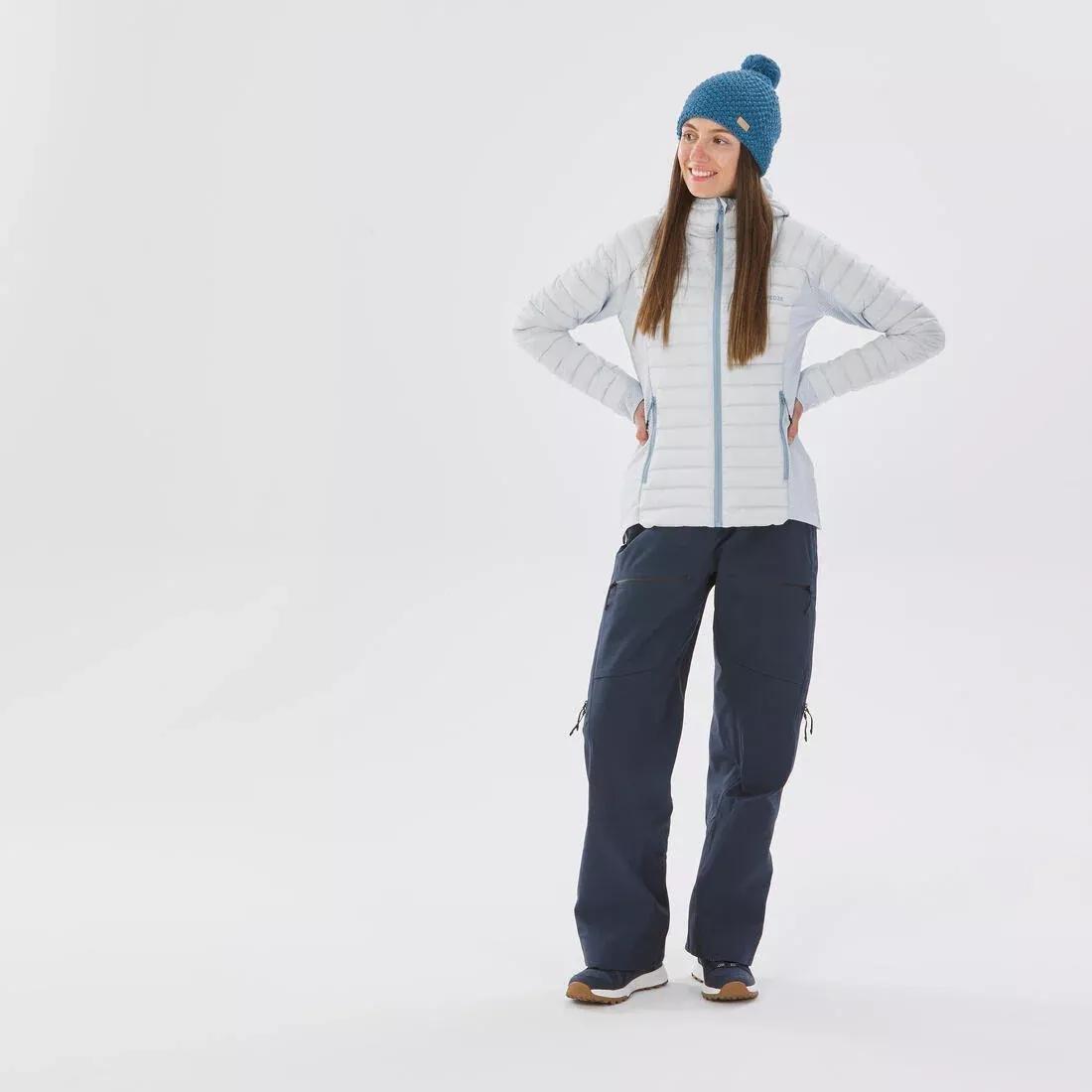FOGGY BLUE FR 900 Women's warm and breathable padded ski liner jacket - blue, , large image number 4