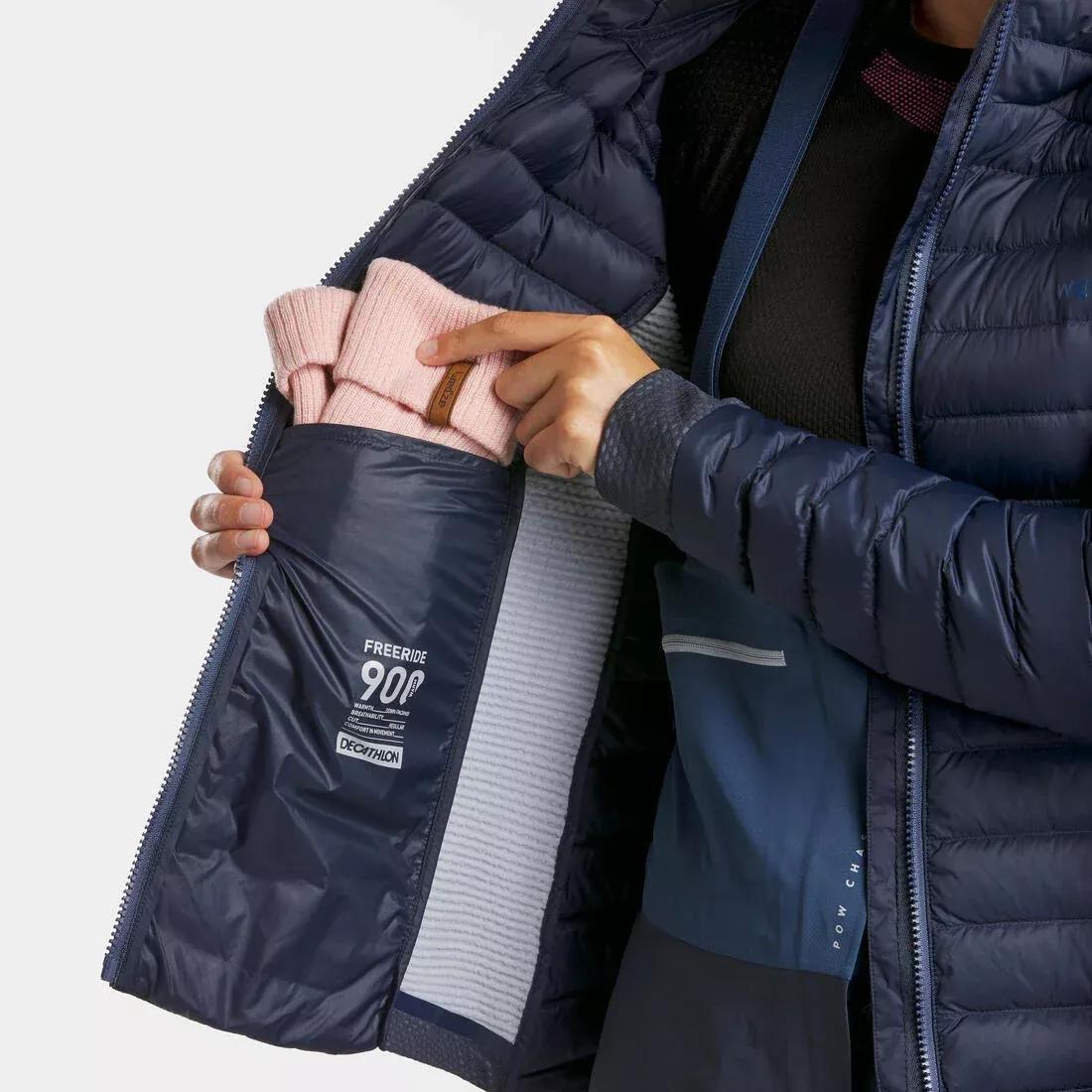 FOGGY BLUE FR 900 Women's warm and breathable padded ski liner jacket - blue, , large image number 8
