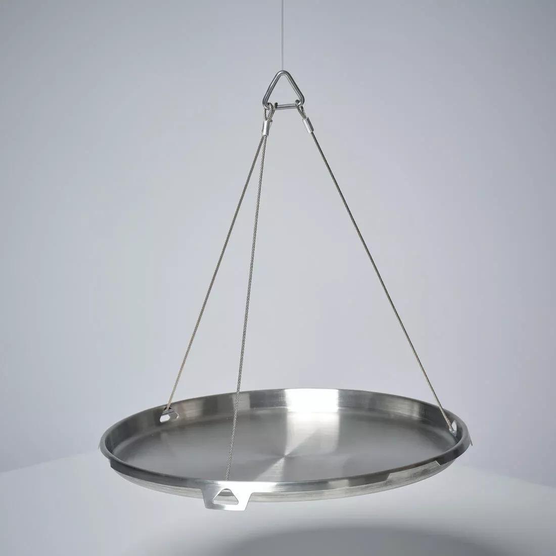 Plancha Pan Over Fire On Tripod 30cm Bushcraft Stainless Steel, Grey, 5401_000, large image number 3