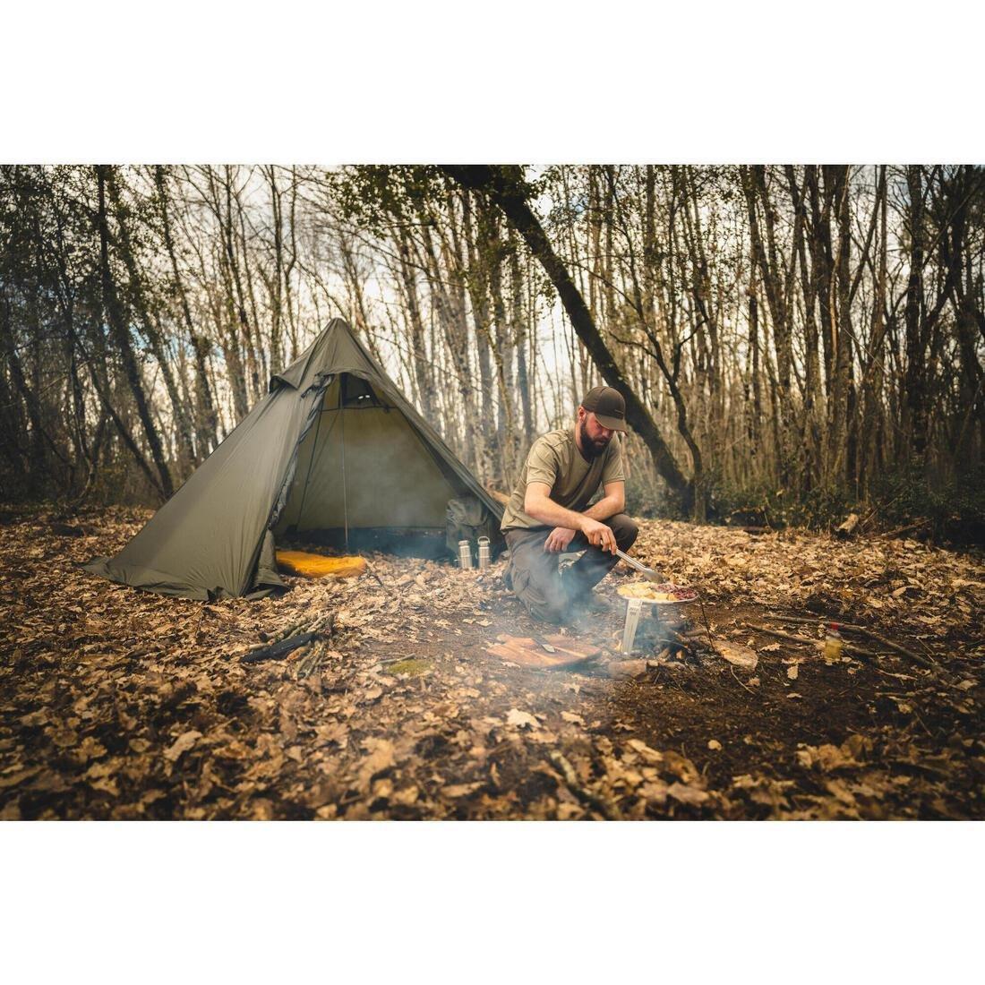 Plancha Pan Over Fire On Tripod 30cm Bushcraft Stainless Steel, Grey, 5401_000, large image number 11