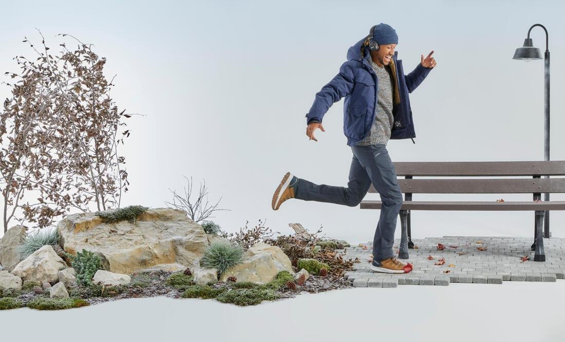 Men Warm And Waterproof Hiking Boots - Sh500 Mid, Black, No Color, large image number 6