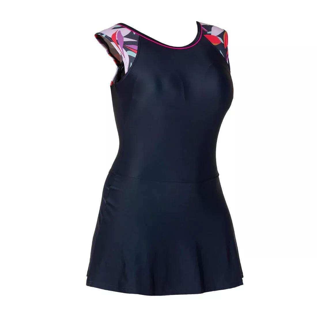 Women One-Piece Swimsuit Una Astra, Navy, No Color, large image number 4