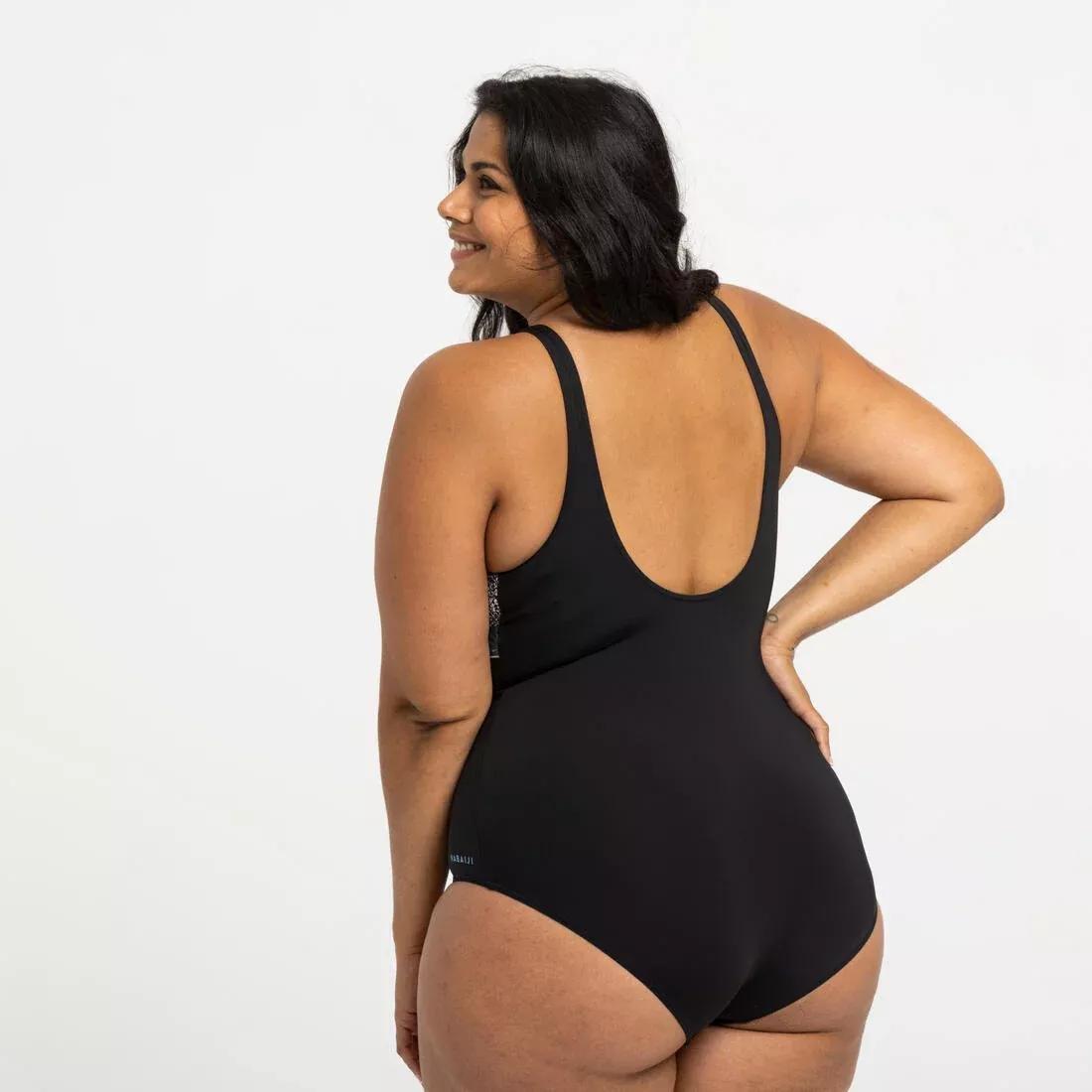 Women Body-Sculpting One-Piece Swimsuit - Kaipearl Triki Mipy, Black, , large image number 12