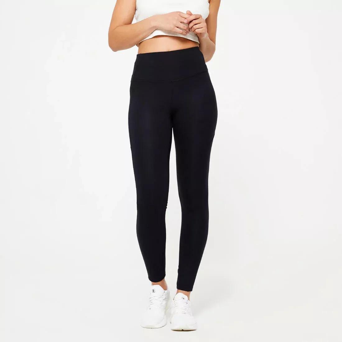 Women High-Waisted Fitness Leggings, Black, No Color, medium