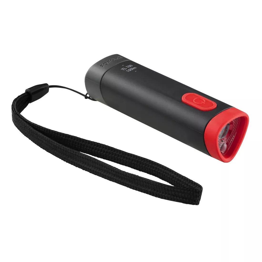 FORCLAZ - Battery Torchlight - 100 Lumen - Tl100, Red