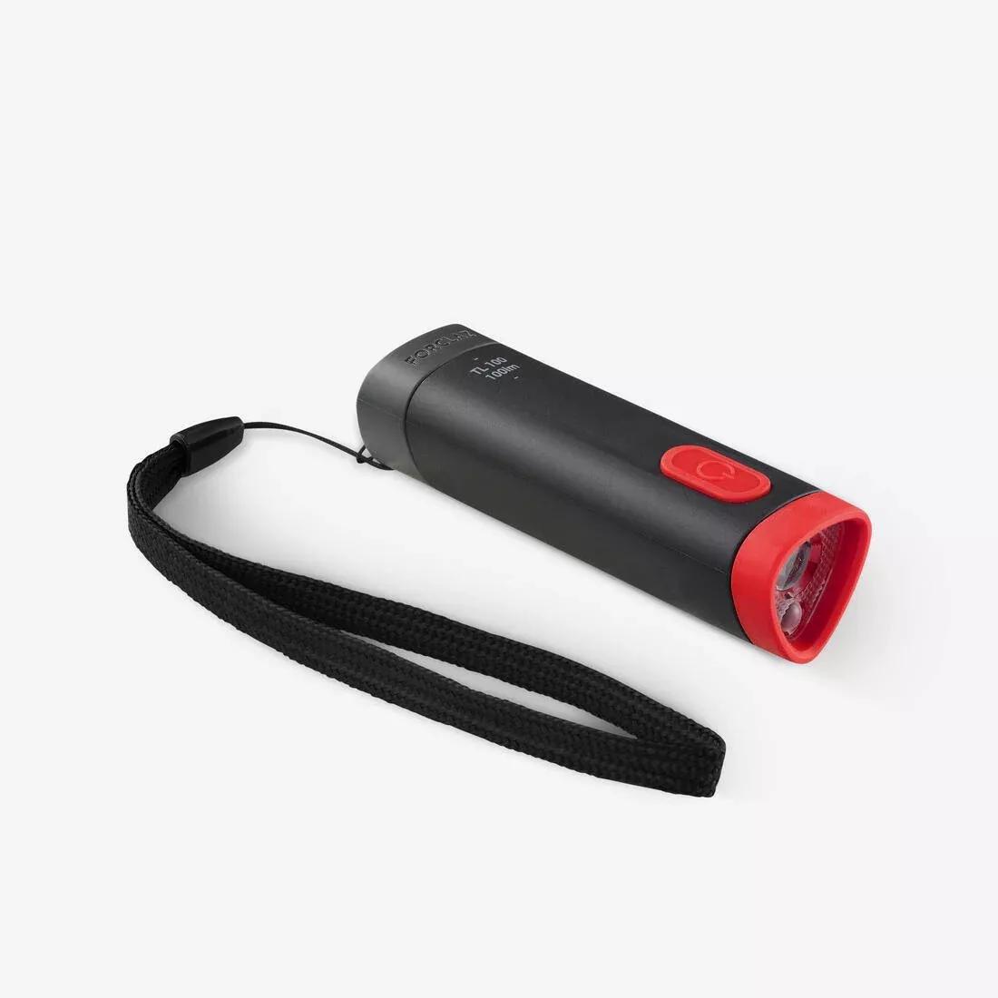 FORCLAZ - Battery Torchlight - 100 Lumen - Tl100, Red