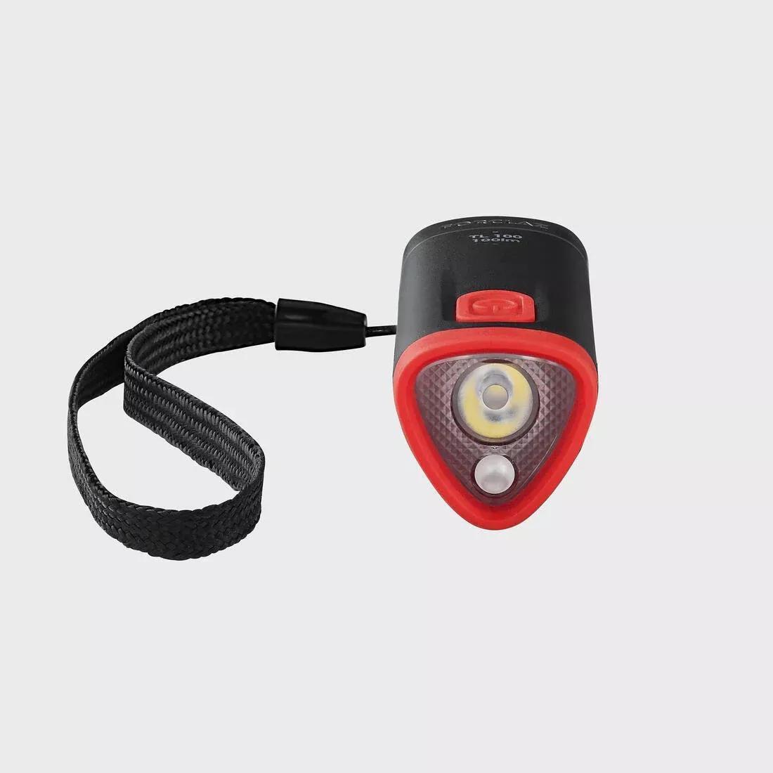 FORCLAZ - Battery Torchlight - 100 Lumen - Tl100, Red