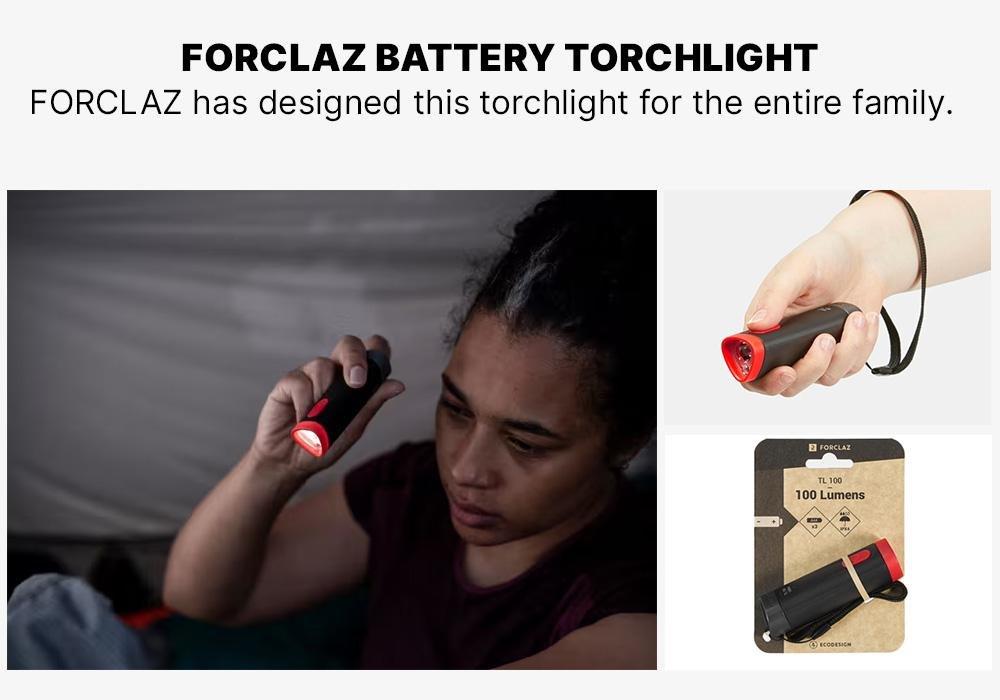 Battery Torchlight - 100 Lumen - Tl100, Red, No Color, medium