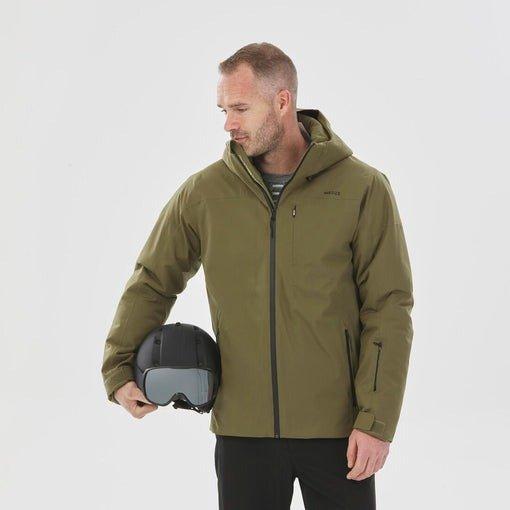 Men Warm Ski Jacket - 500, Khaki, No Color, large image number 1