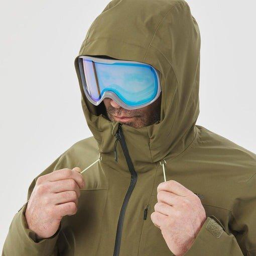 Men Warm Ski Jacket - 500, Khaki, , large image number 10