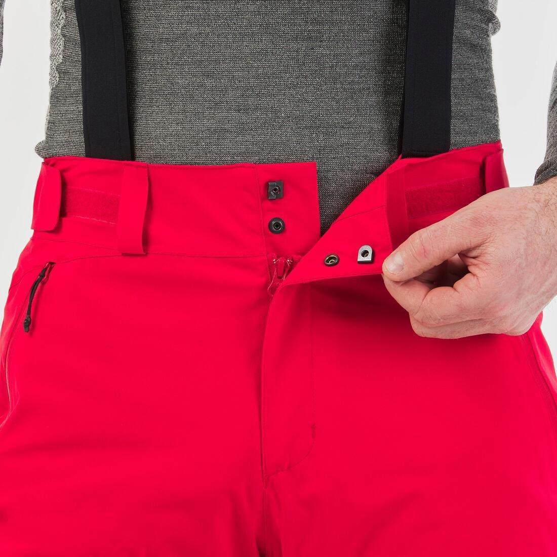 Men Warm Ski Trousers - 580, Red, No Color, large image number 2