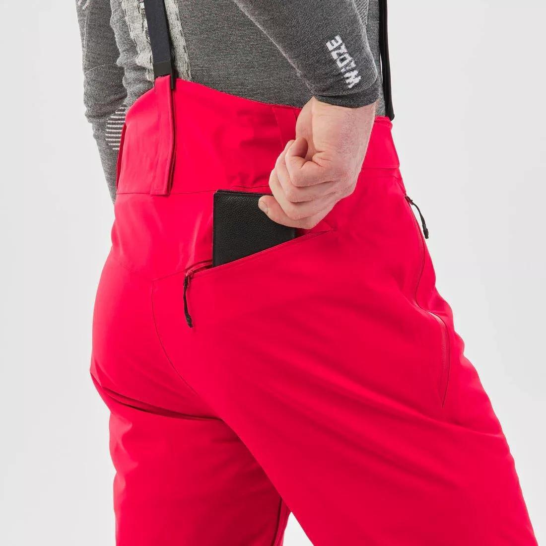 Men Warm Ski Trousers - 580, Red, No Color, large image number 3