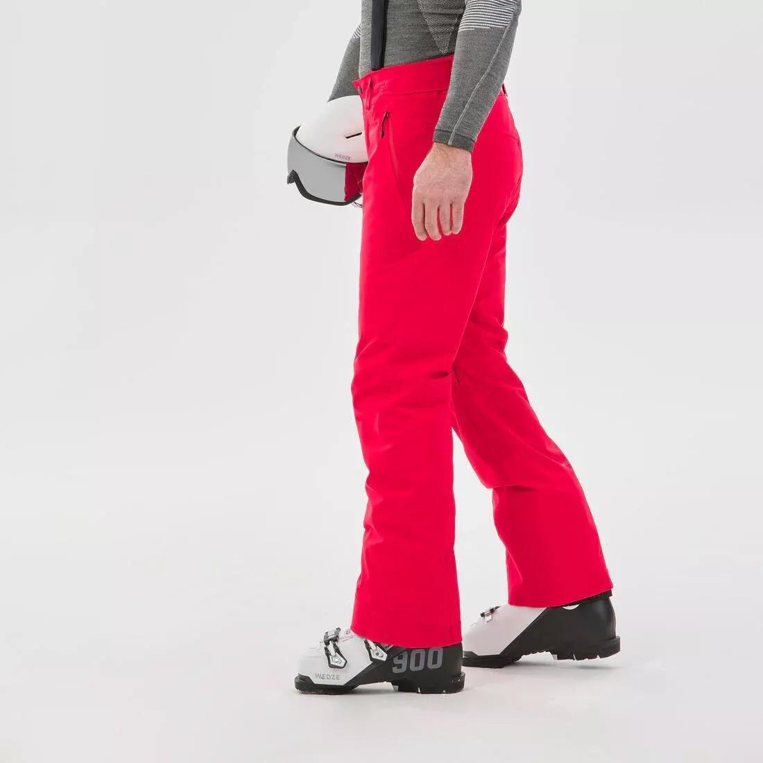 Men Warm Ski Trousers - 580, Red, No Color, large image number 11