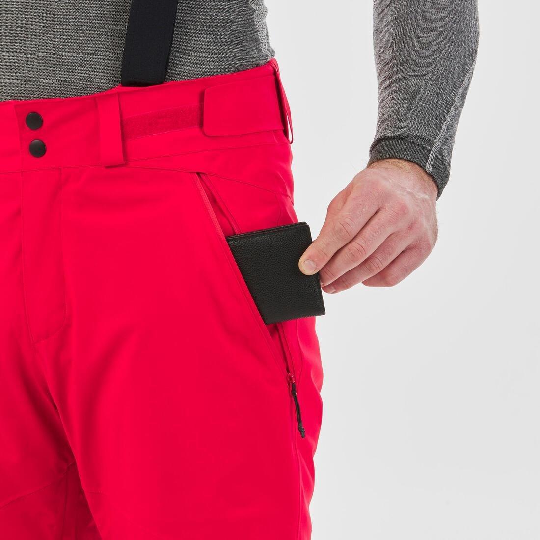 Men Warm Ski Trousers - 580, Red, , large image number 13