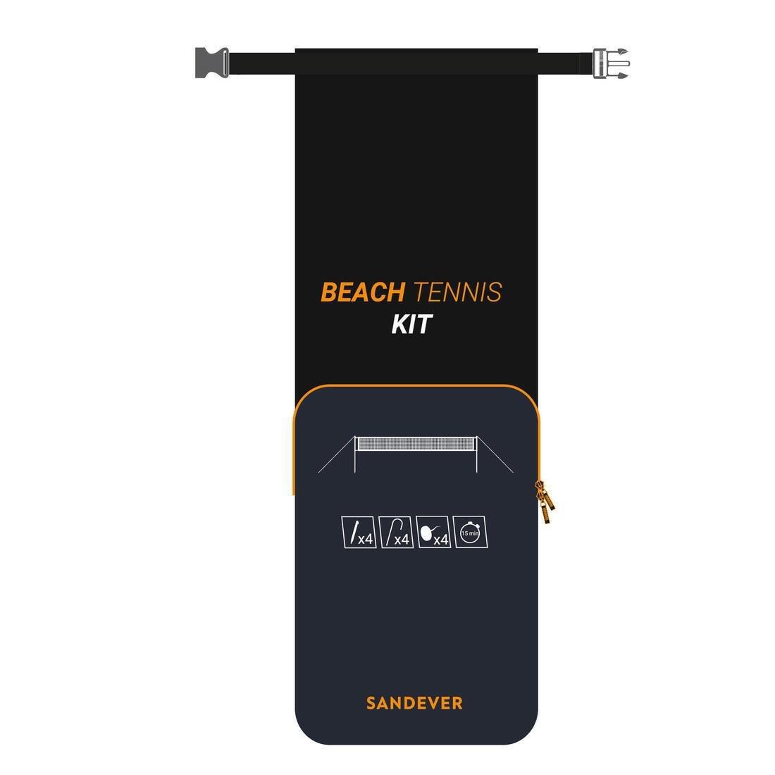 Beach Tennis Kit - Btk 500, Black, No Color, large image number 4