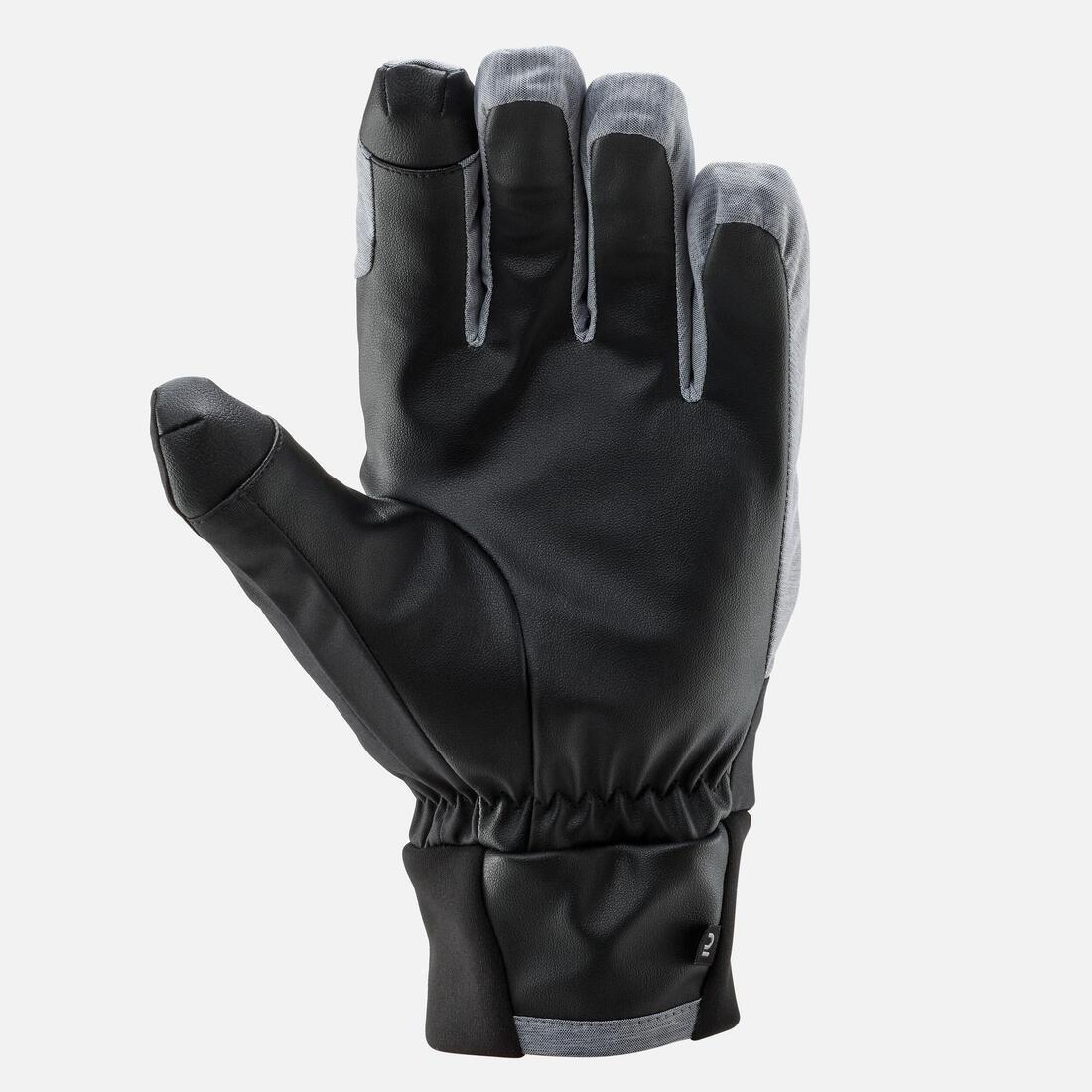 Ski Gloves 100, Silver Grey, No Color, large image number 3