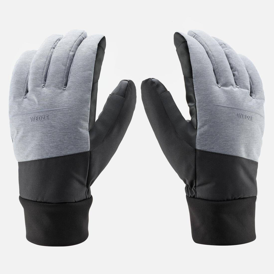 Ski Gloves 100, Silver Grey, , large image number 4