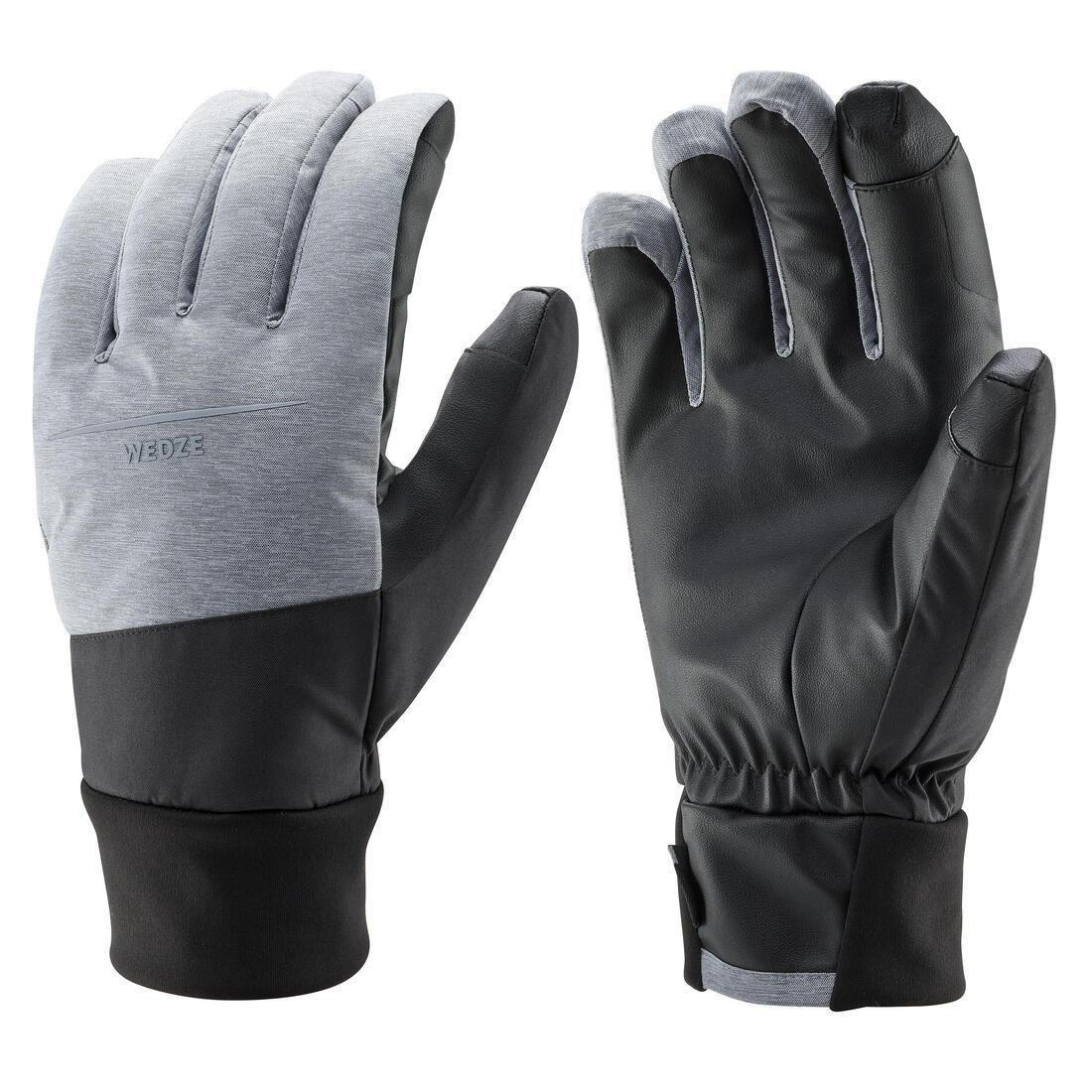 Ski Gloves 100, Silver Grey, No Color, large image number 5