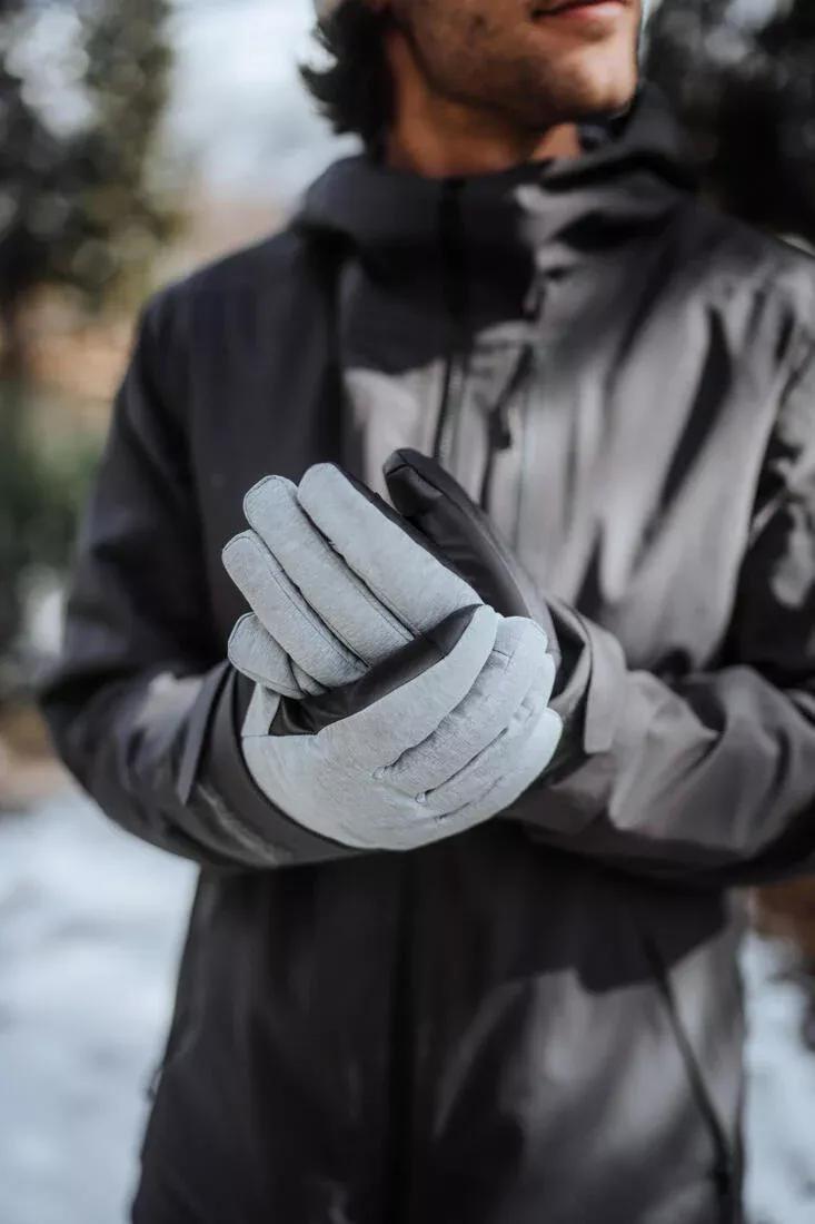 Ski Gloves 100, Silver Grey, No Color, large image number 6