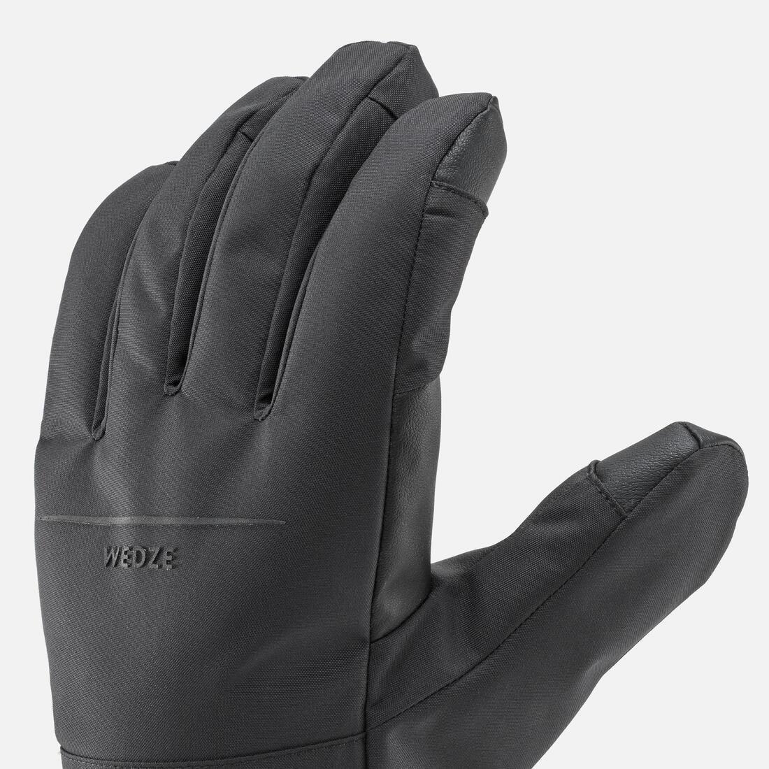 Ski Gloves 100, Silver Grey, , large image number 10