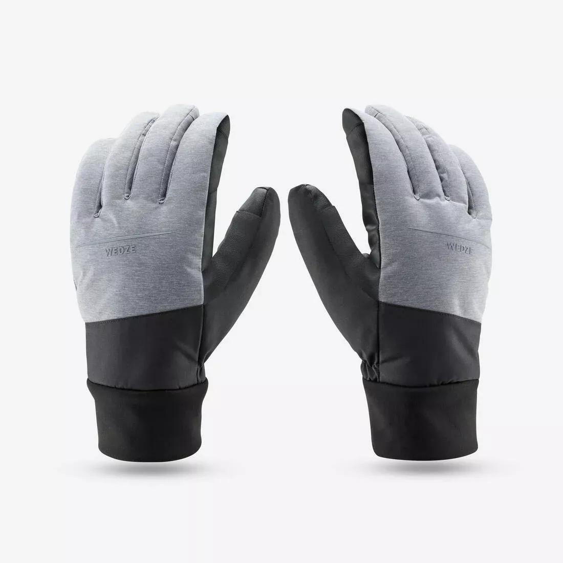 Ski Gloves 100, Silver Grey, No Color, large image number 14