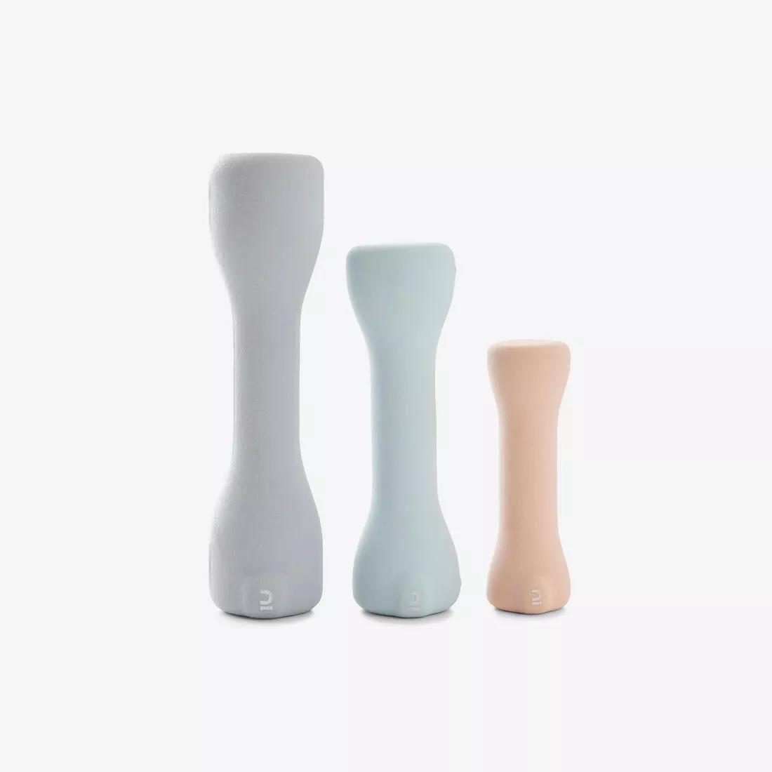 DOMYOS--PAIR OF DUMBBELLS  2*1 KG  EASY, No Color, large image number 4