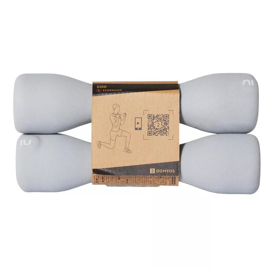 Fitness Dumbbells Easy Set Of 2 X 3 Kg, Grey, No Color, large image number 6