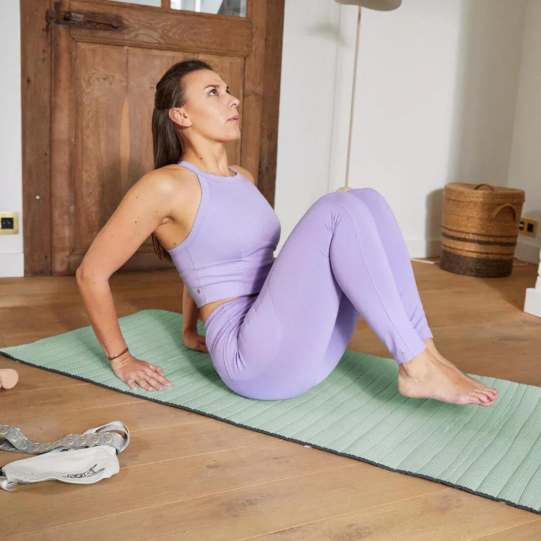 7 mm Grippy And Comfortable Fitness Mat, Green, No Color, large image number 2