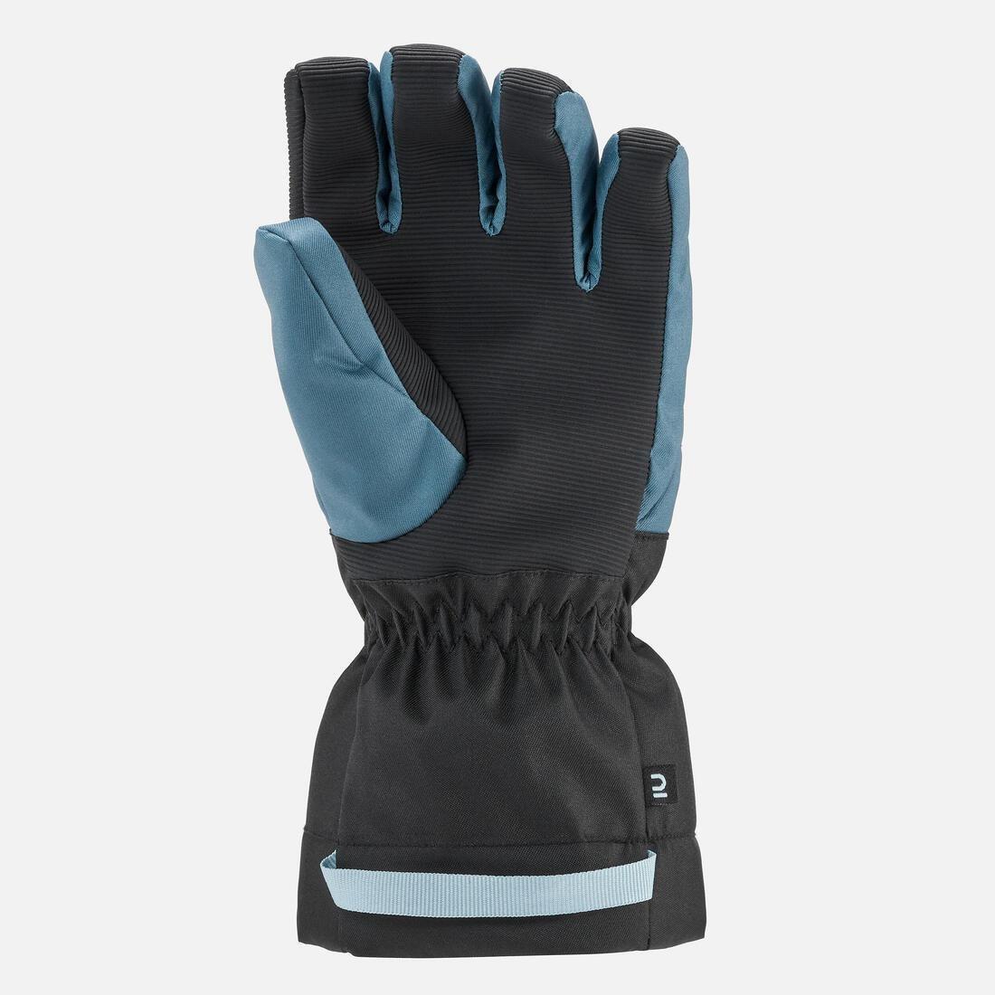 Kids Unisex Ski Gloves, Blue, , medium