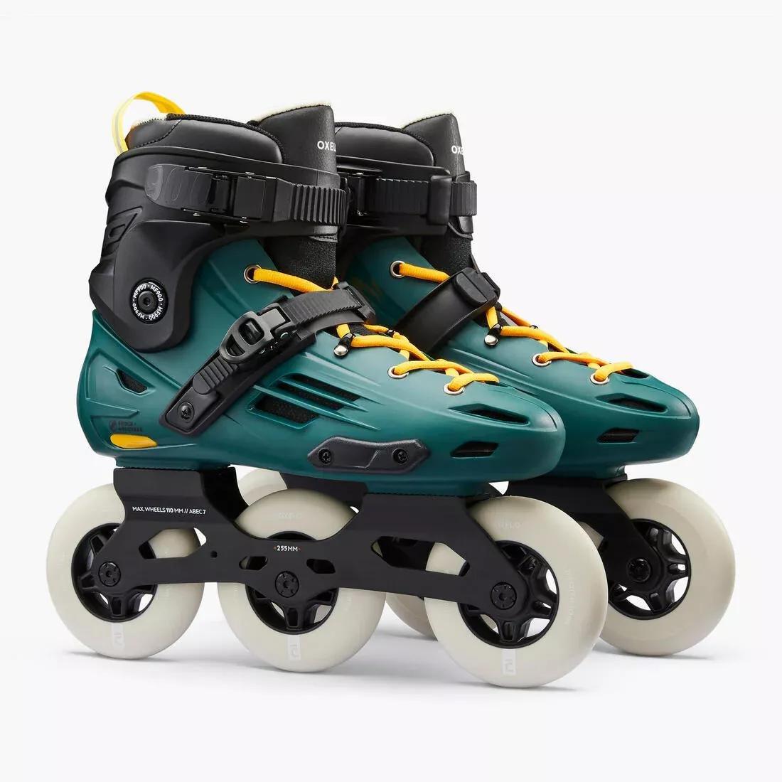 Unisex Freeskate Inline Skates - Mf900, Green, No Color, large image number 4