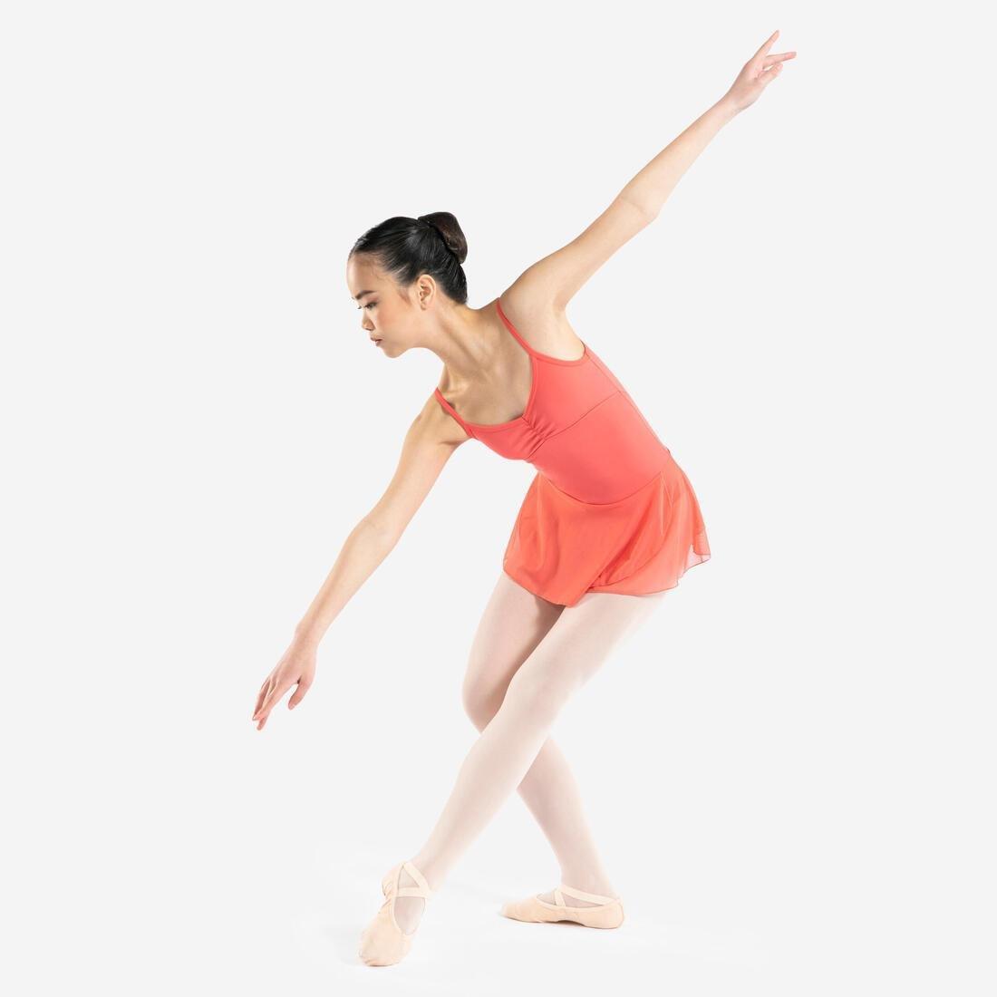 Girls' Ballet Skirted Leotard - Lilac, pomelo pink, , large image number 0