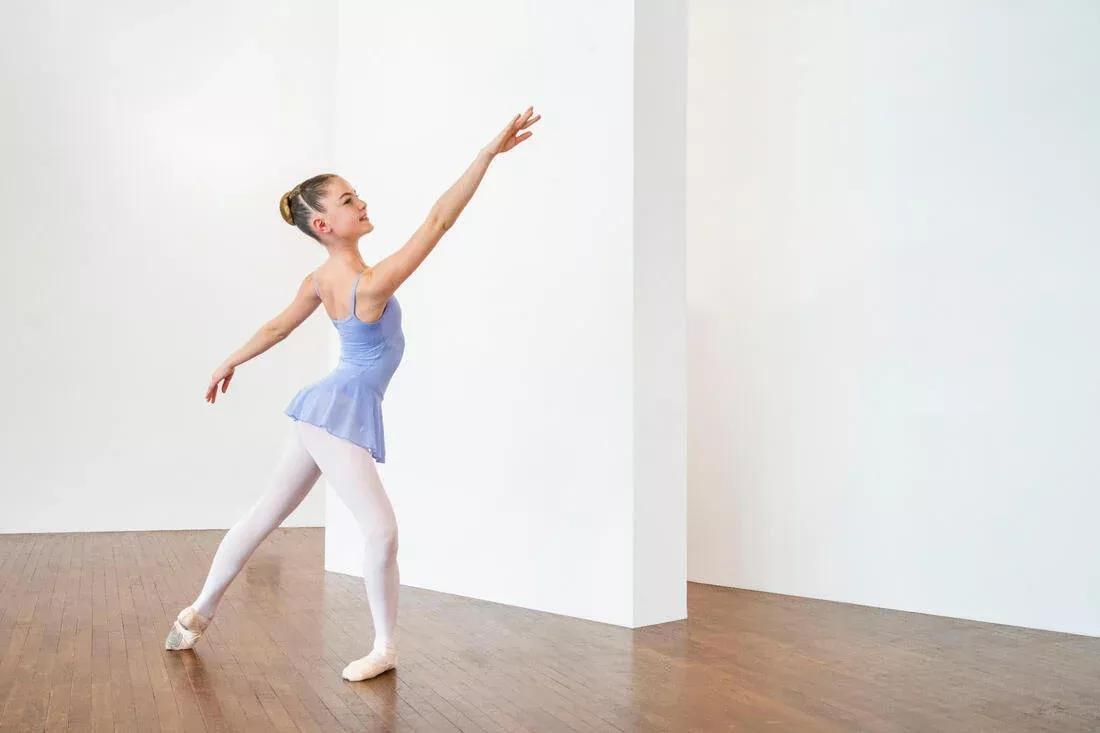 Kids Girls Ballet Skirted Leotard, Black, No Color, large image number 5