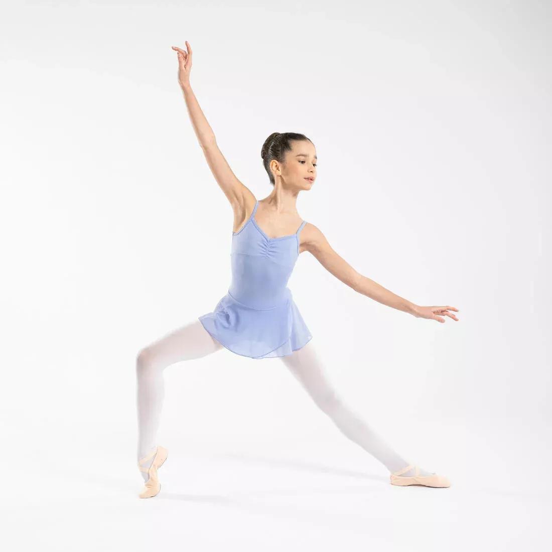 Girls' Ballet Skirted Leotard , Purple, , large image number 1