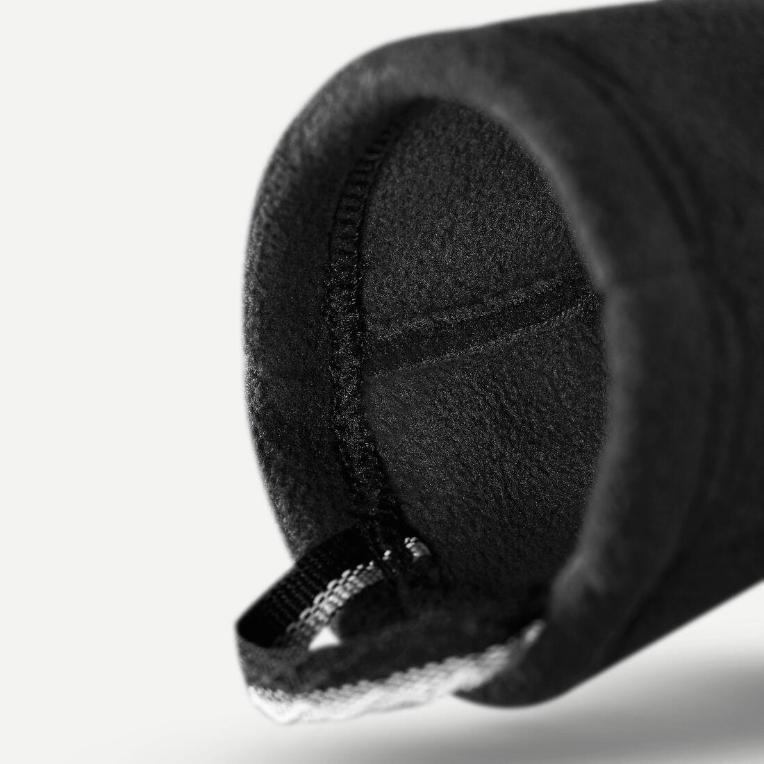 Adult mountain trekking fleece gloves -  MT500, Black, No Color, medium