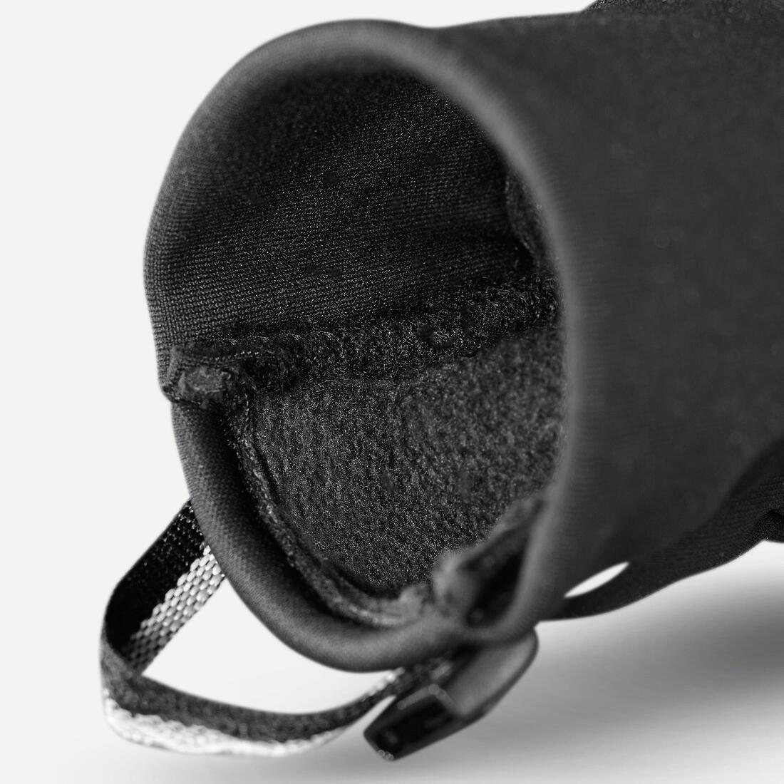 BLACK Adult warm and windproof mountain trekking mittens - MT900 black, , large image number 3