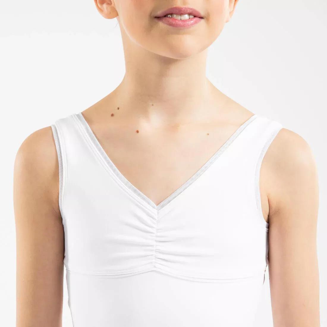 ULTRA WHITE Girls' Ballet Leotard, No Color, large image number 10
